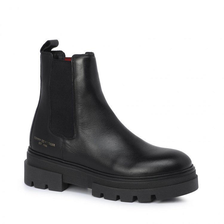 фото Женские ботинки челси tommy hilfiger monochromatic chelsea boot цв. черный 39 eu