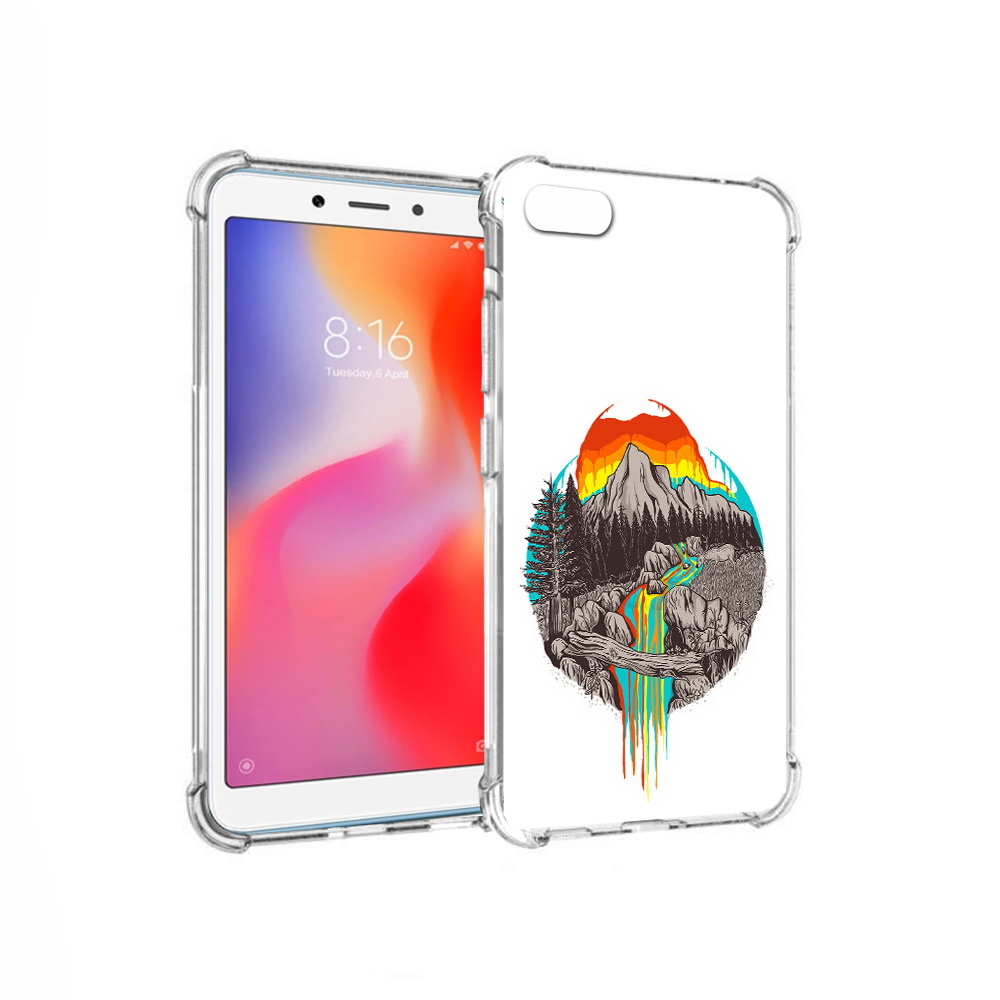

Чехол MyPads Tocco для Xiaomi Redmi 6A Радужный водопад (PT113916.305.144), Прозрачный, Tocco