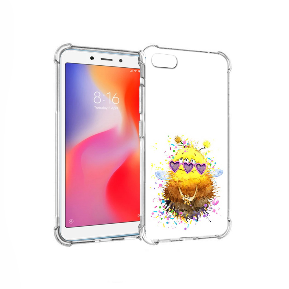 

Чехол MyPads Tocco для Xiaomi Redmi 6A Пушитый шмель (PT113916.305.143), Прозрачный, Tocco