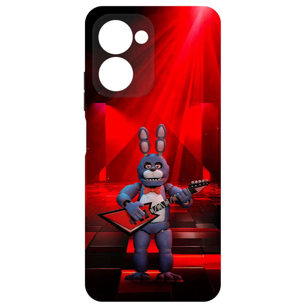 

Чехол-накладка Krutoff Soft Case ФНАФ - Бонни с гитарой для Realme C33 2023 черный