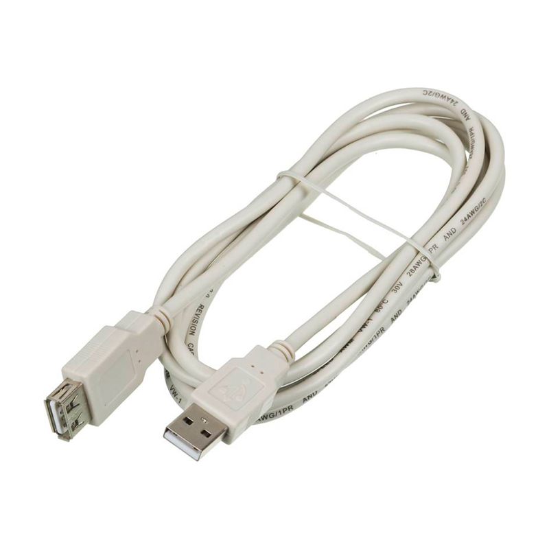 фото Кабель ningbo usb a(m)-usb a(f), 1.8м