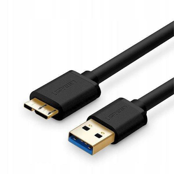

Кабель uGreen USB - Micro USB B вилка-вилка 0.5м 10840_, Черный, US130 (10840) USB 3.0 A Male to Micro USB 3.0 Male Cable 0.5m - Black
