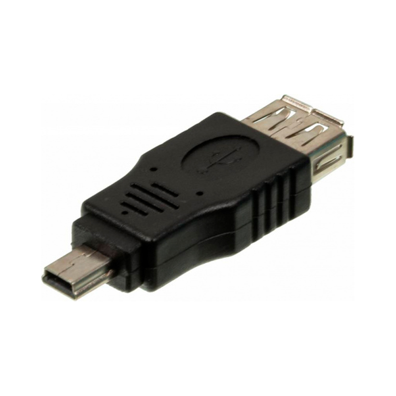 

Переходник NINGBO mini USB B (m)-USB A(m), Black, Черный