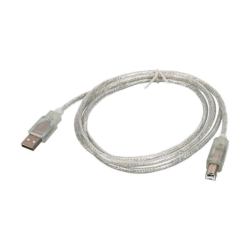 фото Кабель ningbo usb a(m)-usb b(m), 1.8м, transparent