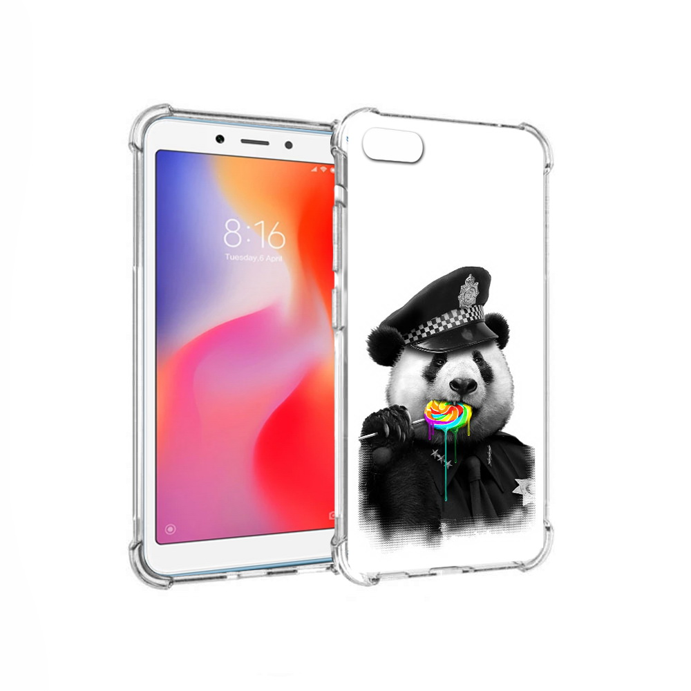 

Чехол MyPads Tocco для Xiaomi Redmi 6A Панда полиция (PT113916.305.130), Прозрачный, Tocco