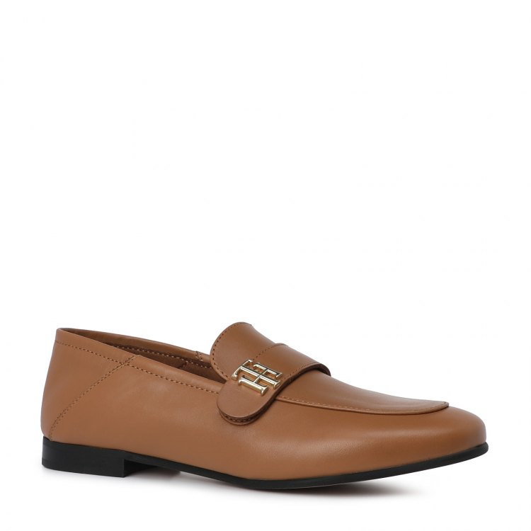 фото Женские полуботинки tommy hilfiger th essentials leather loafer цв. коричневый 40 eu