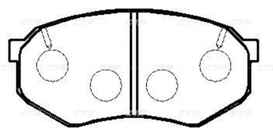 

Тормозные колодки Ctr gk0585