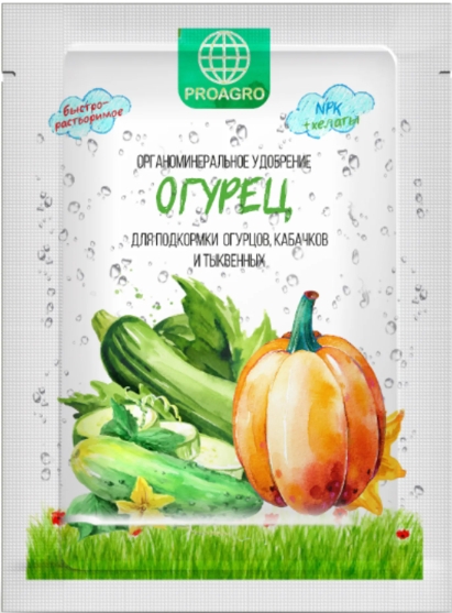 

Удобрение "Proagro" Огурец 30г