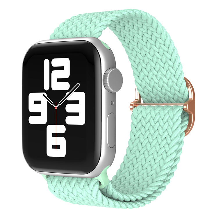 

Ремешок для Apple Watch 1-9/SE (38/40/41 мм), мятный, Зеленый, Ремешок для Apple Watch 1-9 / SE (38/40/41 мм), регулируемый по длине