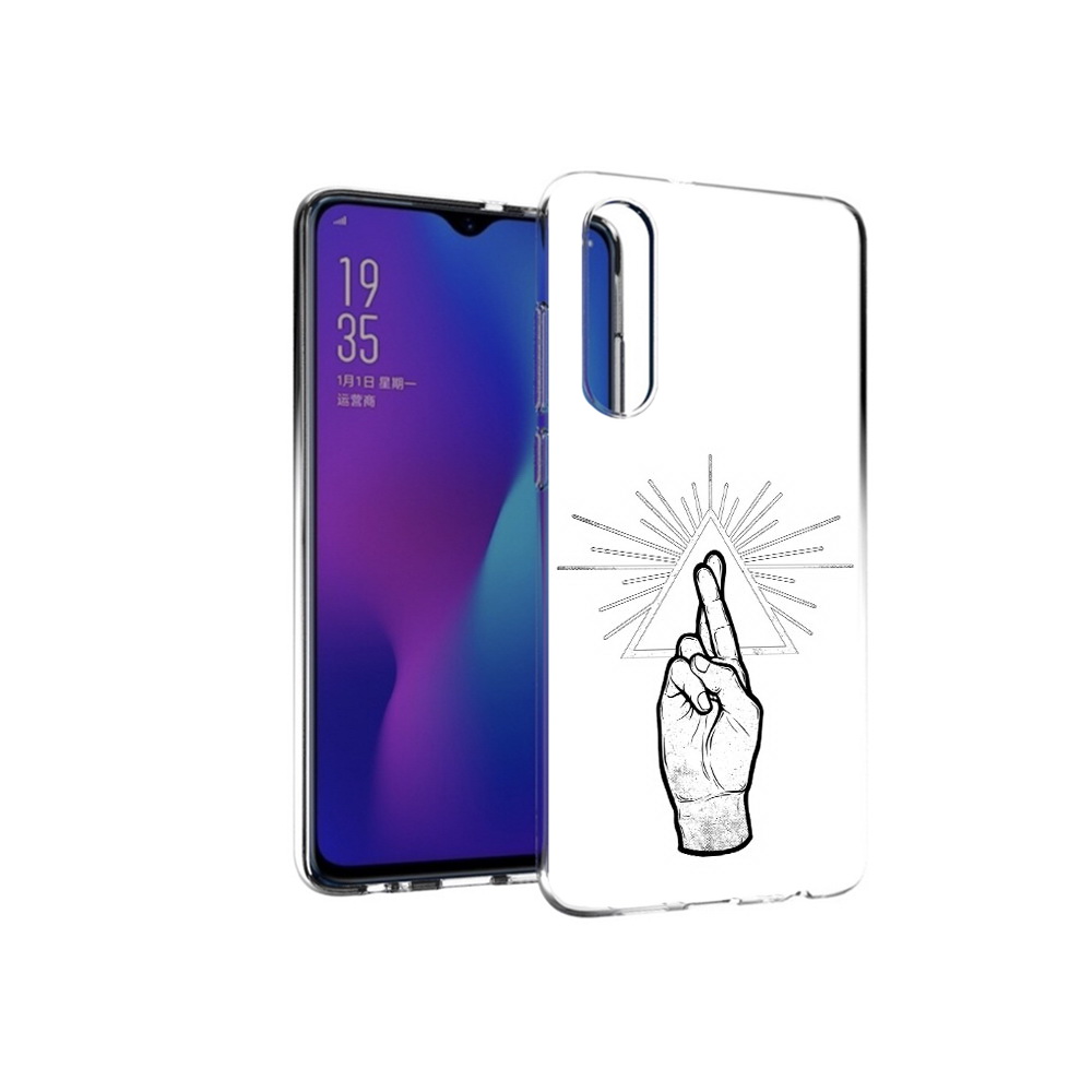 

Чехол MyPads Tocco для Huawei P30 черно белая рука, Прозрачный, Tocco