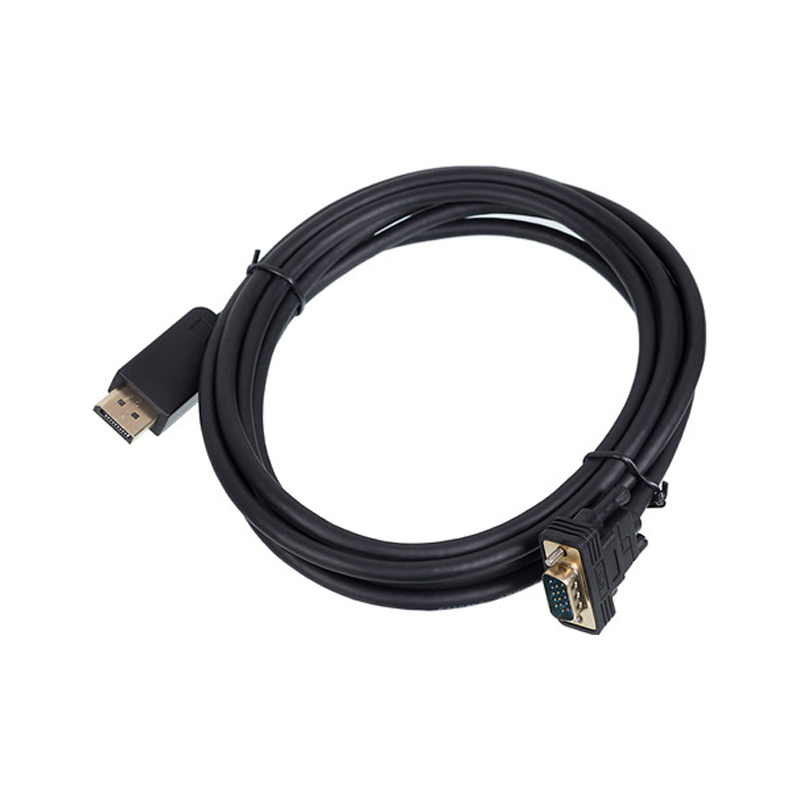 фото Кабель 1.1v displayport (m)-vga (m) 3м, black nobrand