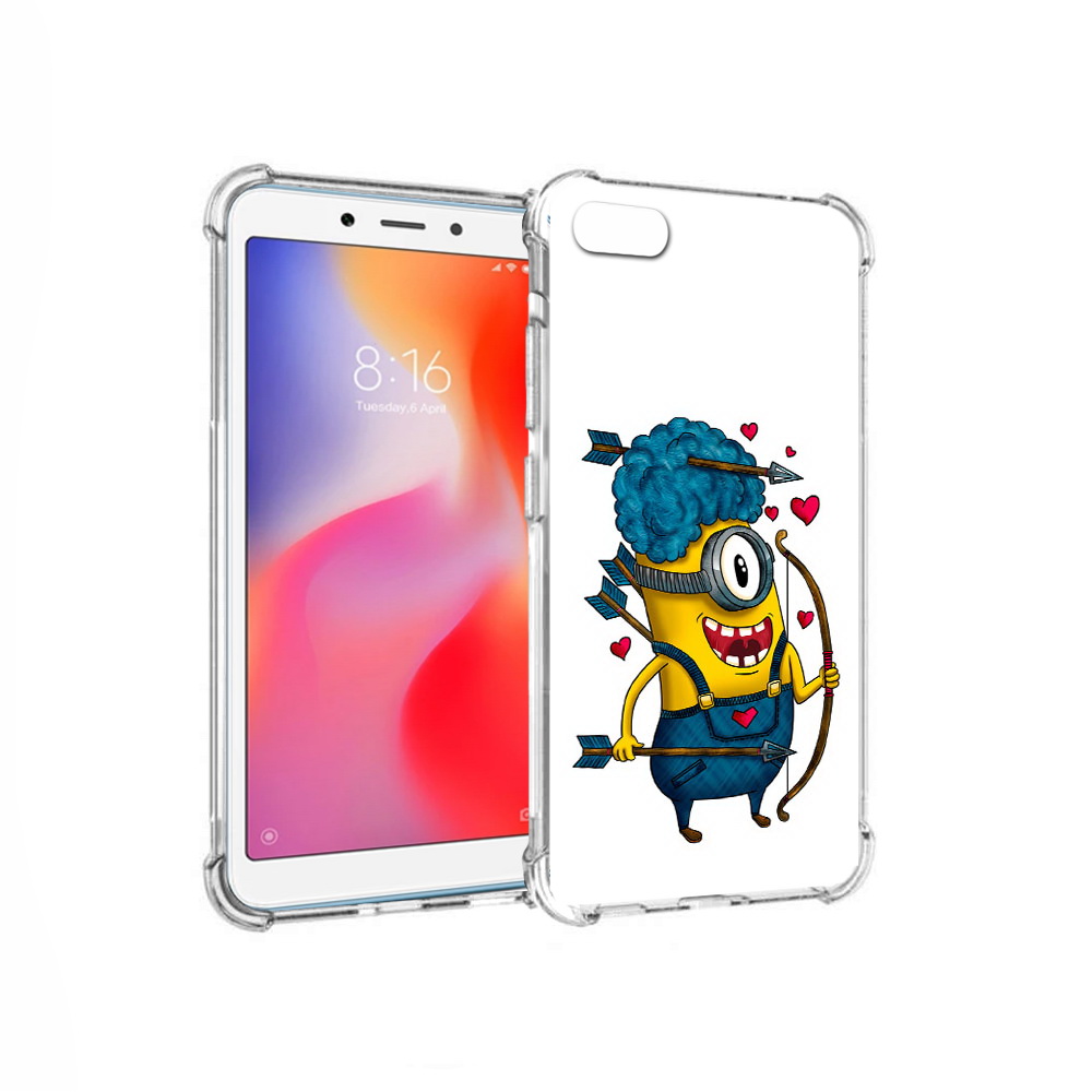 

Чехол MyPads Tocco для Xiaomi Redmi 6A Миньон купидон (PT113916.305.117), Прозрачный, Tocco