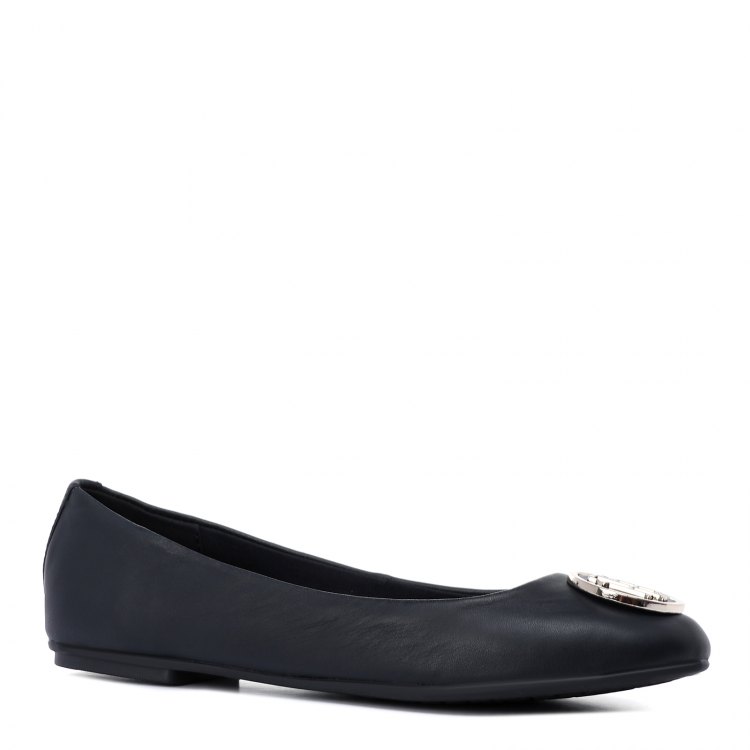 фото Женские балетки tommy hilfiger th essentials flat ballerina цв. темно-синий 36 eu