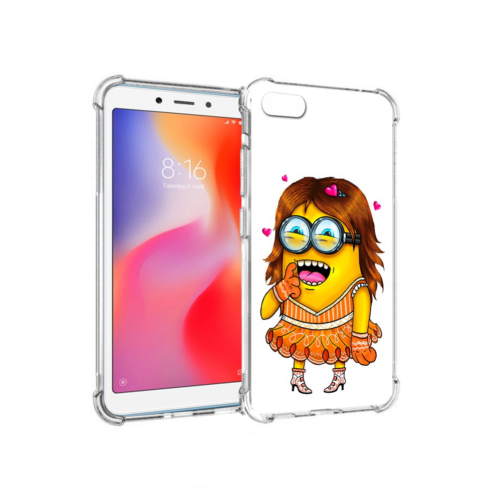 

Чехол MyPads Tocco для Xiaomi Redmi 6A Миньон девочка (PT113916.305.116), Прозрачный, Tocco