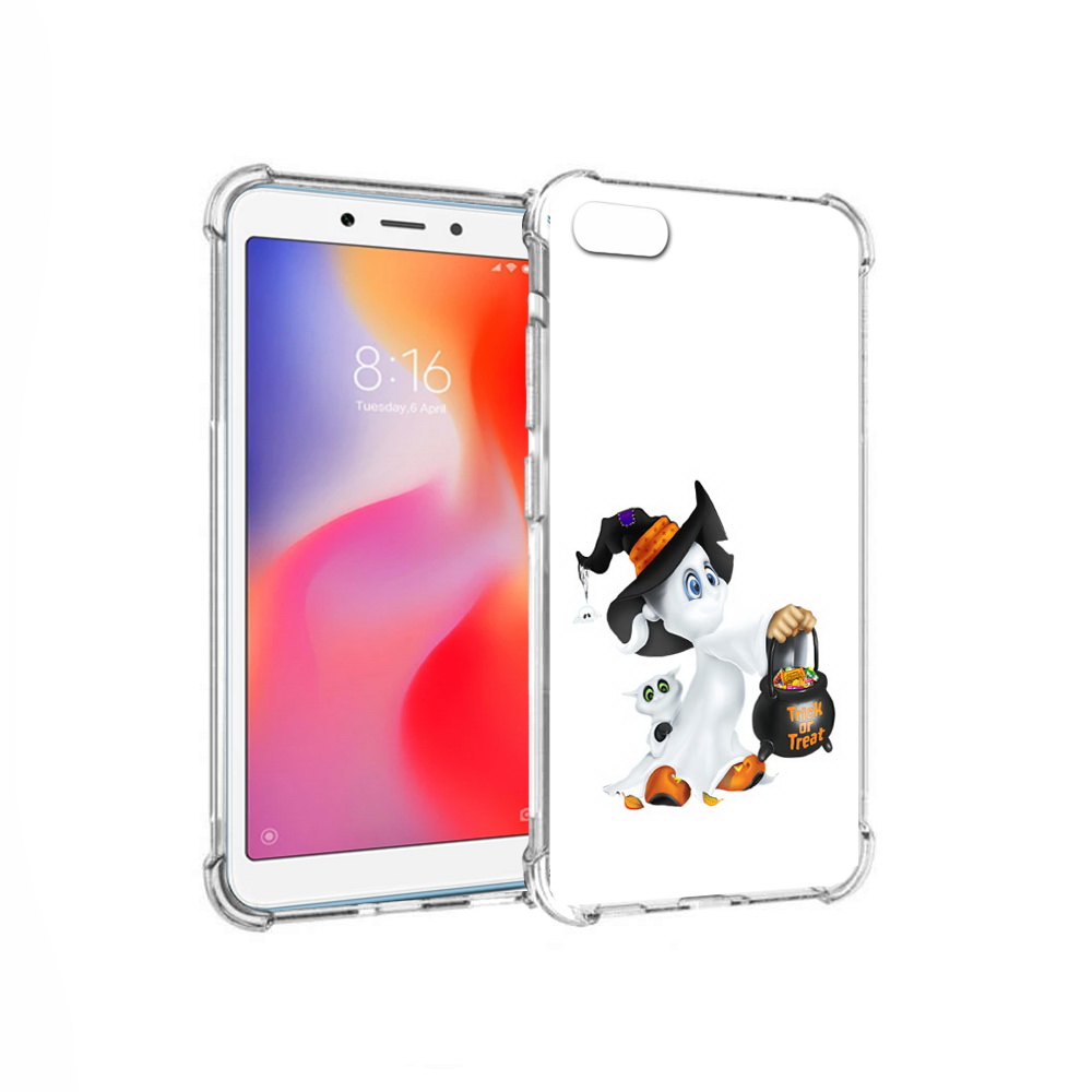 

Чехол MyPads Tocco для Xiaomi Redmi 6A Маленький призрак (PT113916.305.113), Прозрачный, Tocco