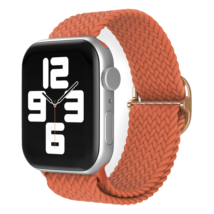 

Ремешок для Apple Watch 1-9/SE (38/40/41 мм), глубокий оранжевый, Ремешок для Apple Watch 1-9 / SE (38/40/41 мм), регулируемый по длине