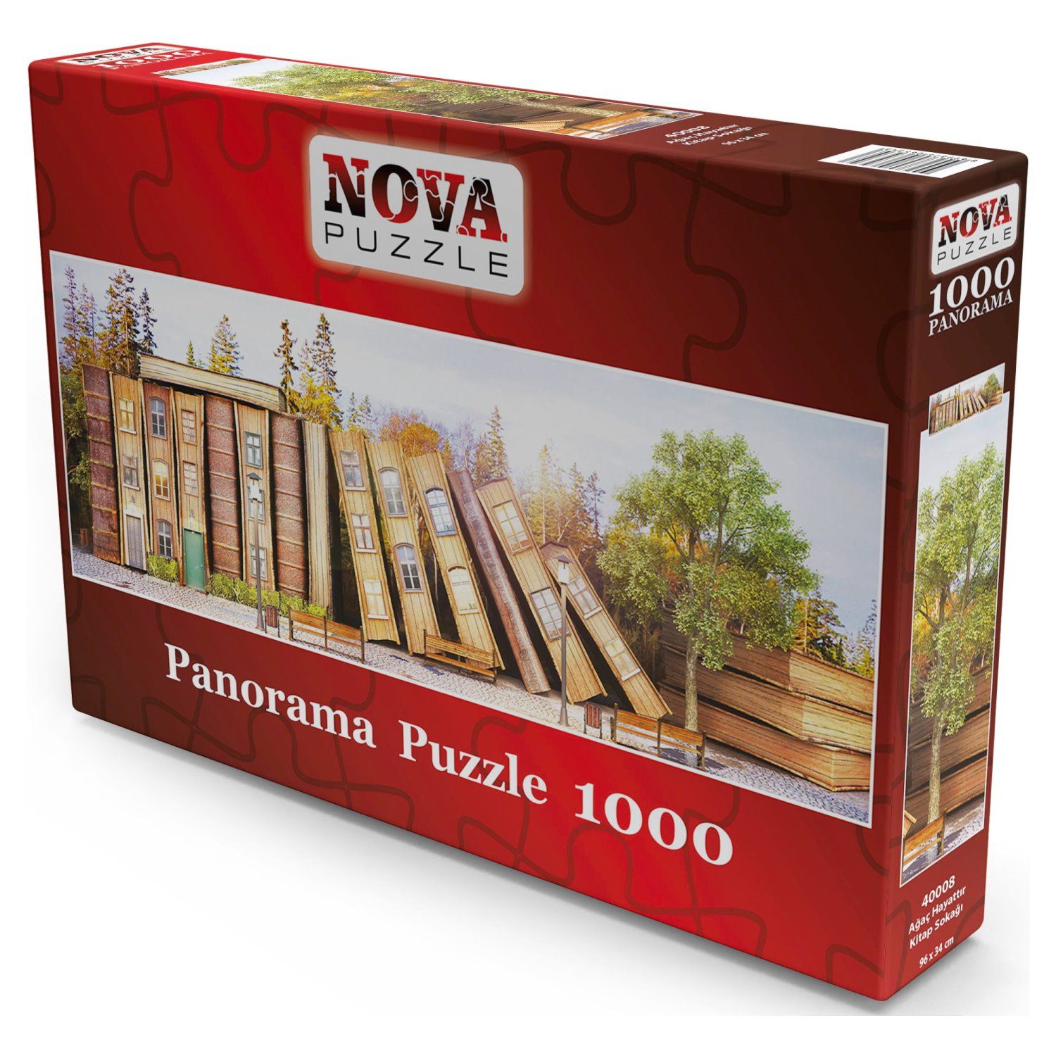 

Пазл Nova Puzzle 1000 дет Дерево это жизнь/Книжная улица, NVразное
