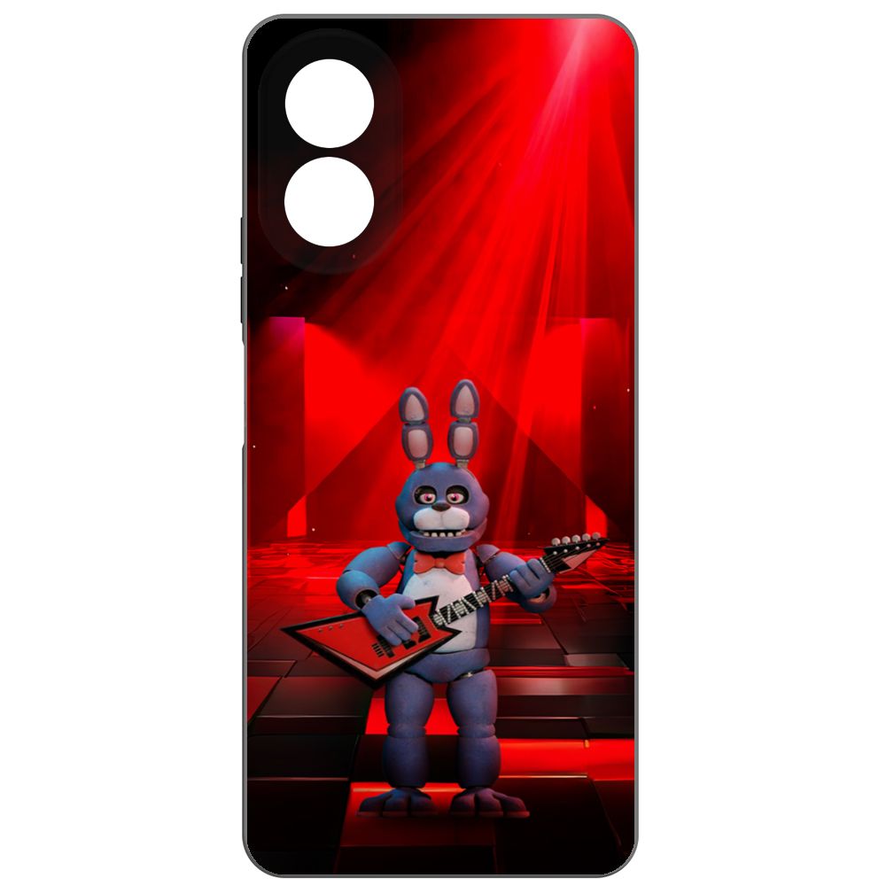 

Чехол-накладка Krutoff Soft Case ФНАФ - Бонни с гитарой для Oppo A38 4G черный