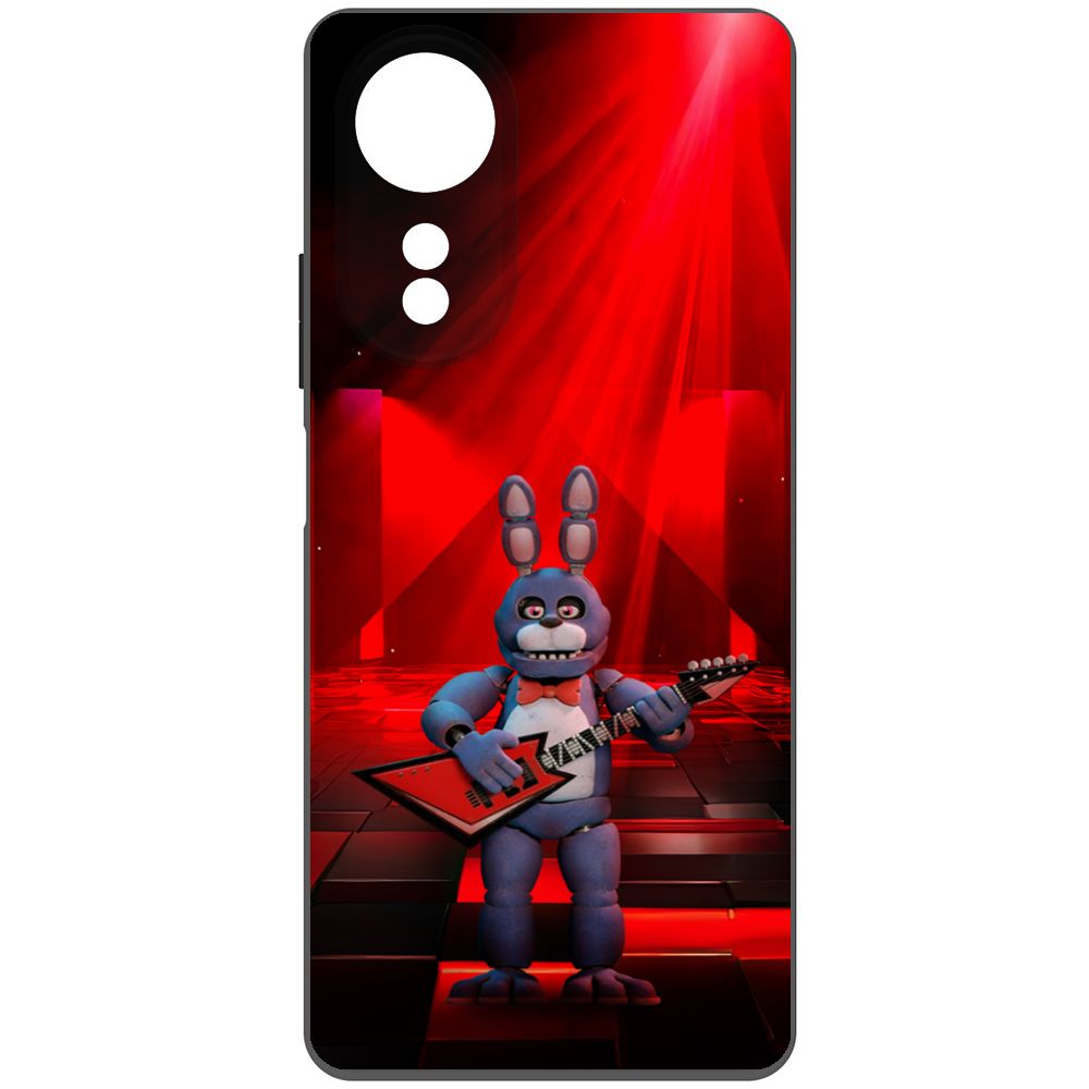 

Чехол-накладка Krutoff Soft Case ФНАФ - Бонни с гитарой для Oppo A58 4G черный