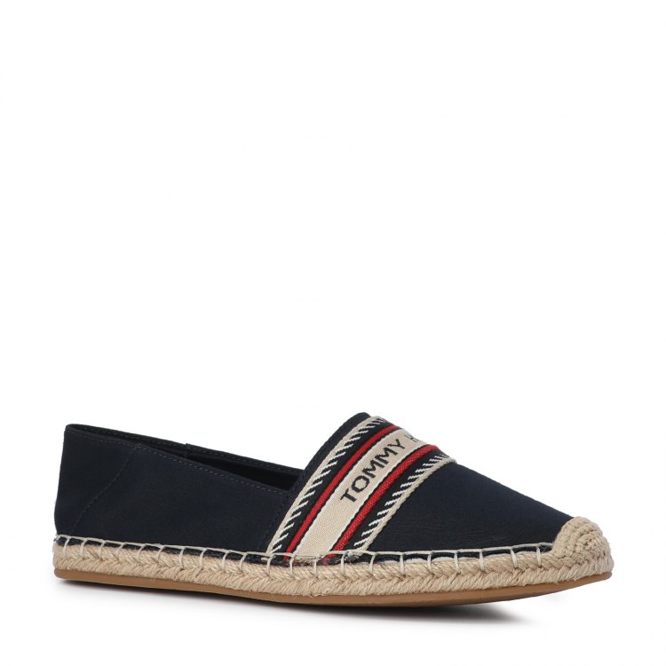 фото Женские эспадрильи tommy hilfiger th artisanal espadrille fw0fw05779 цв. темно-синий 36 eu