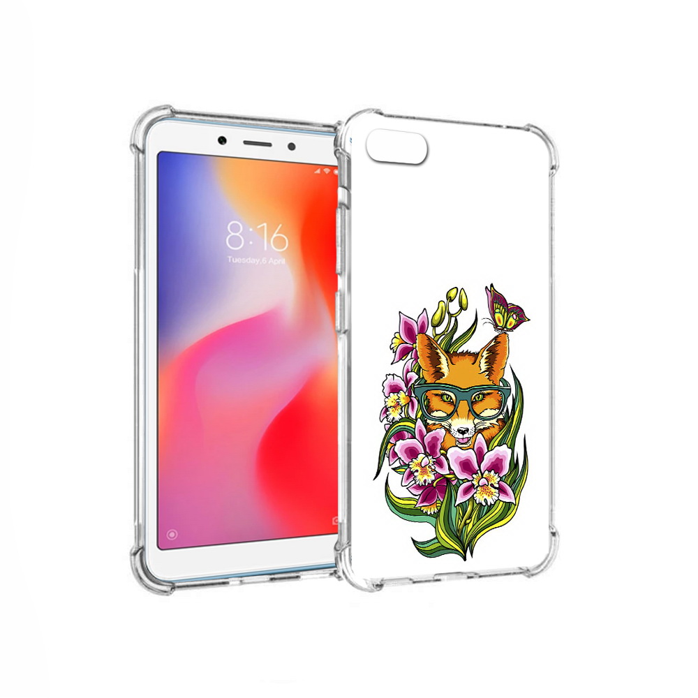 

Чехол MyPads Tocco для Xiaomi Redmi 6A Лиса в цветах (PT113916.305.108), Прозрачный, Tocco