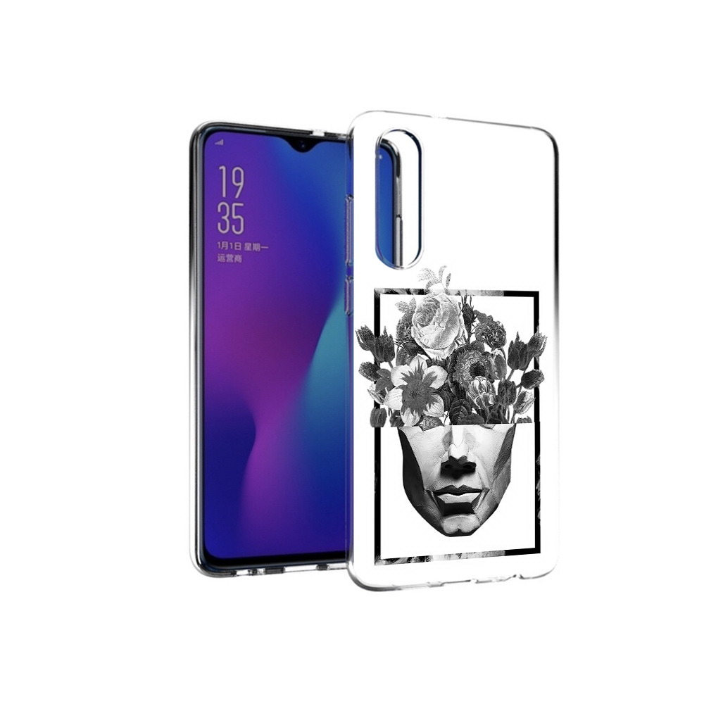 

Чехол MyPads Tocco для Huawei P30 черно белая ваза в абстракции, Прозрачный, Tocco