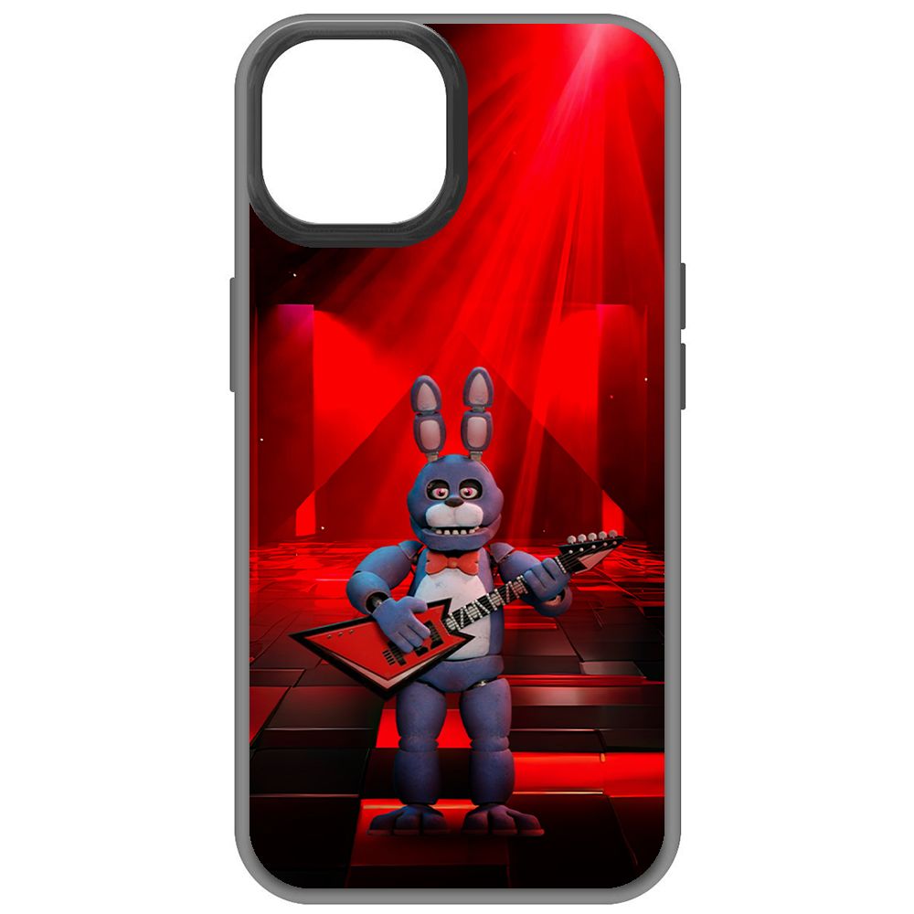 

Чехол-накладка Krutoff Soft Case ФНАФ - Бонни с гитарой для iPhone 15 черный
