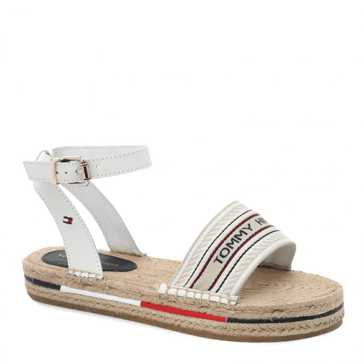 фото Женские эспадрильи tommy hilfiger th artisanal flatform sandal fw0fw05769 цв. белый 41 eu