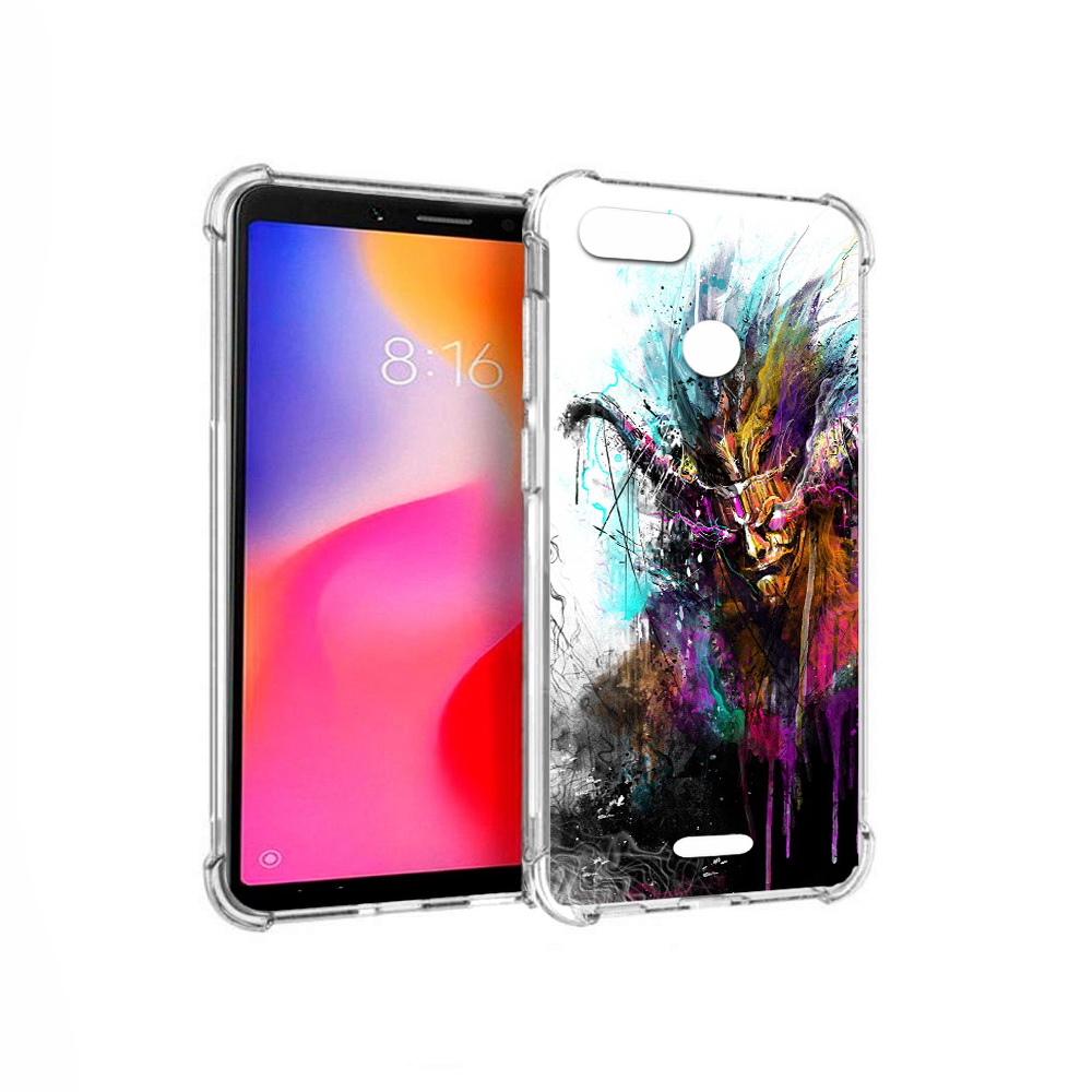 

Чехол MyPads Tocco для Xiaomi Redmi 6 яркий дьявол (PT113762.304.709), Прозрачный, Tocco