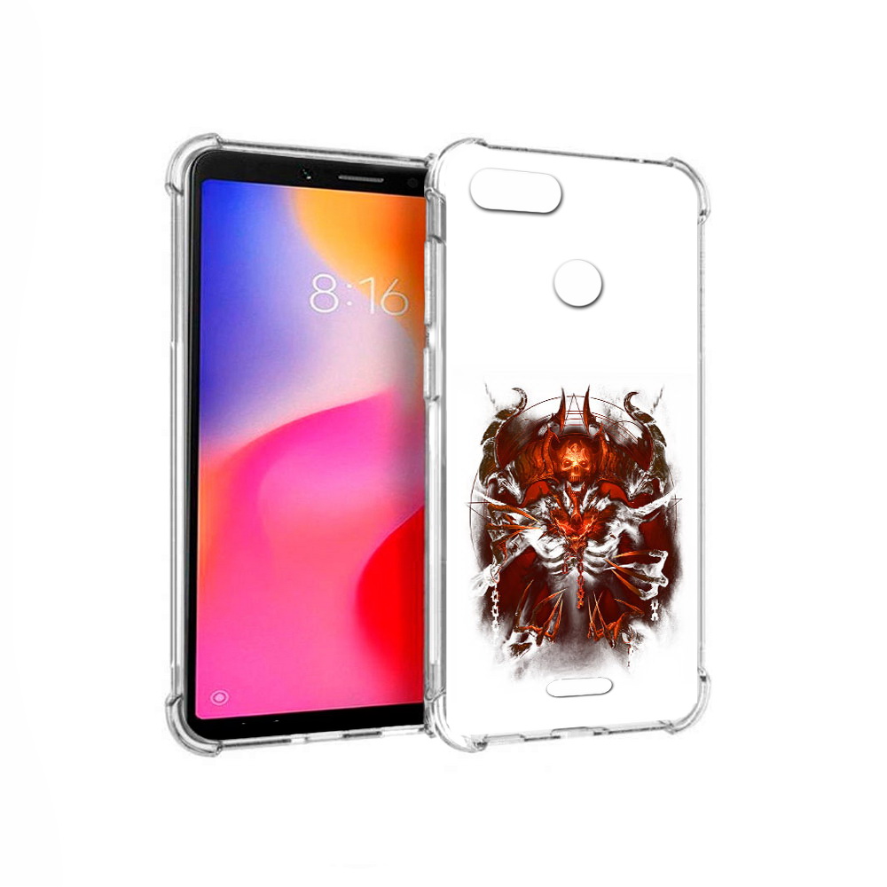 

Чехол MyPads Tocco для Xiaomi Redmi 6 яркий демон (PT113762.304.708), Прозрачный, Tocco