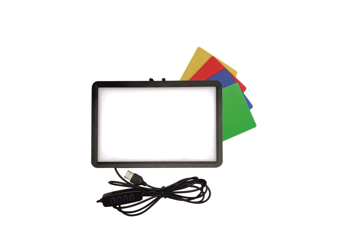 Портативная светодиодная LED панель Mobicent RAG-1 с 4 цветными фильтрами