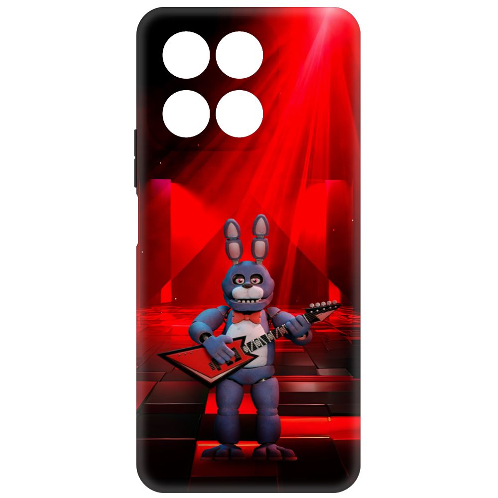 

Чехол-накладка Krutoff Soft Case ФНАФ - Бонни с гитарой для Honor X8a черный