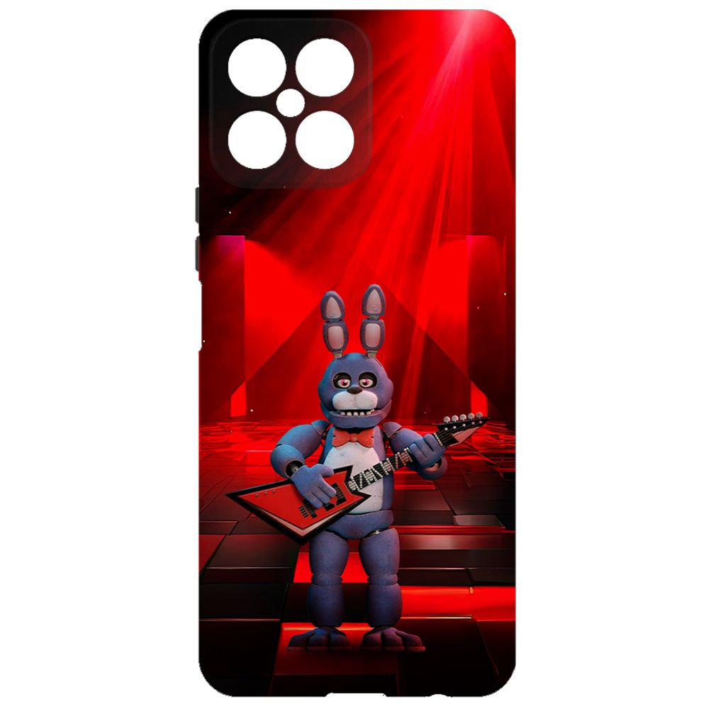 

Чехол-накладка Krutoff Soft Case ФНАФ - Бонни с гитарой для Honor X8 черный