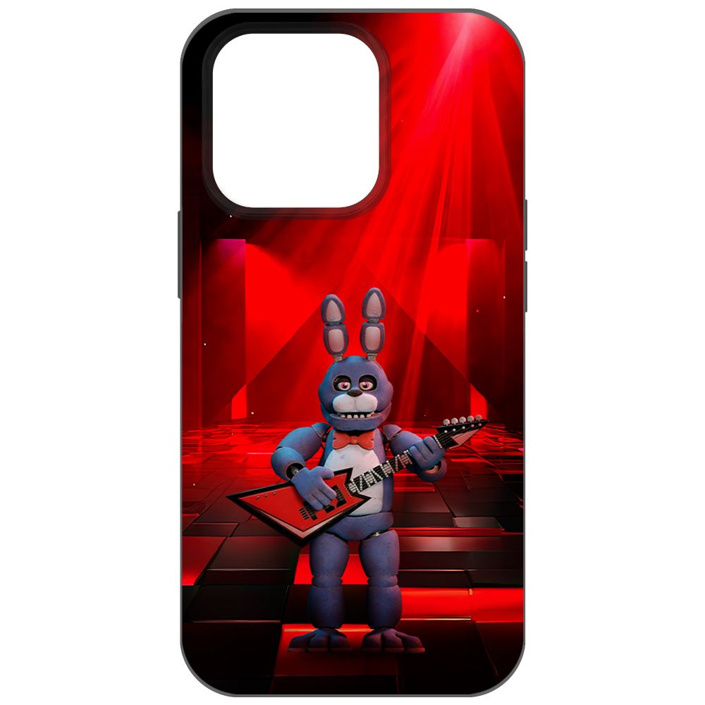 

Чехол-накладка Krutoff Soft Case ФНАФ - Бонни с гитарой для iPhone 14 Pro черный