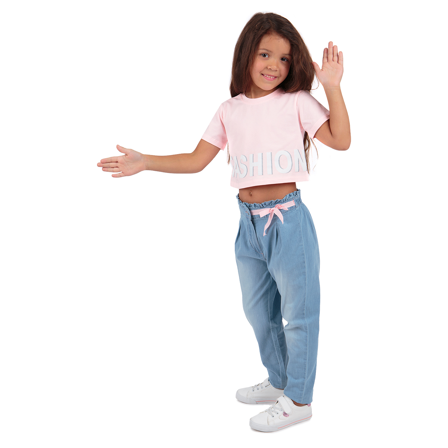 

Джинсы Leader Kids синий/розовый р.122, GL001071691