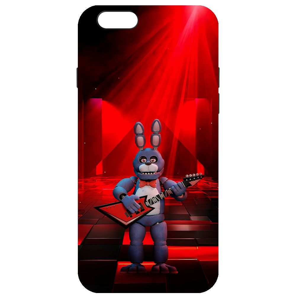 

Чехол-накладка Krutoff Soft Case ФНАФ - Бонни с гитарой для iPhone 6/6s черный