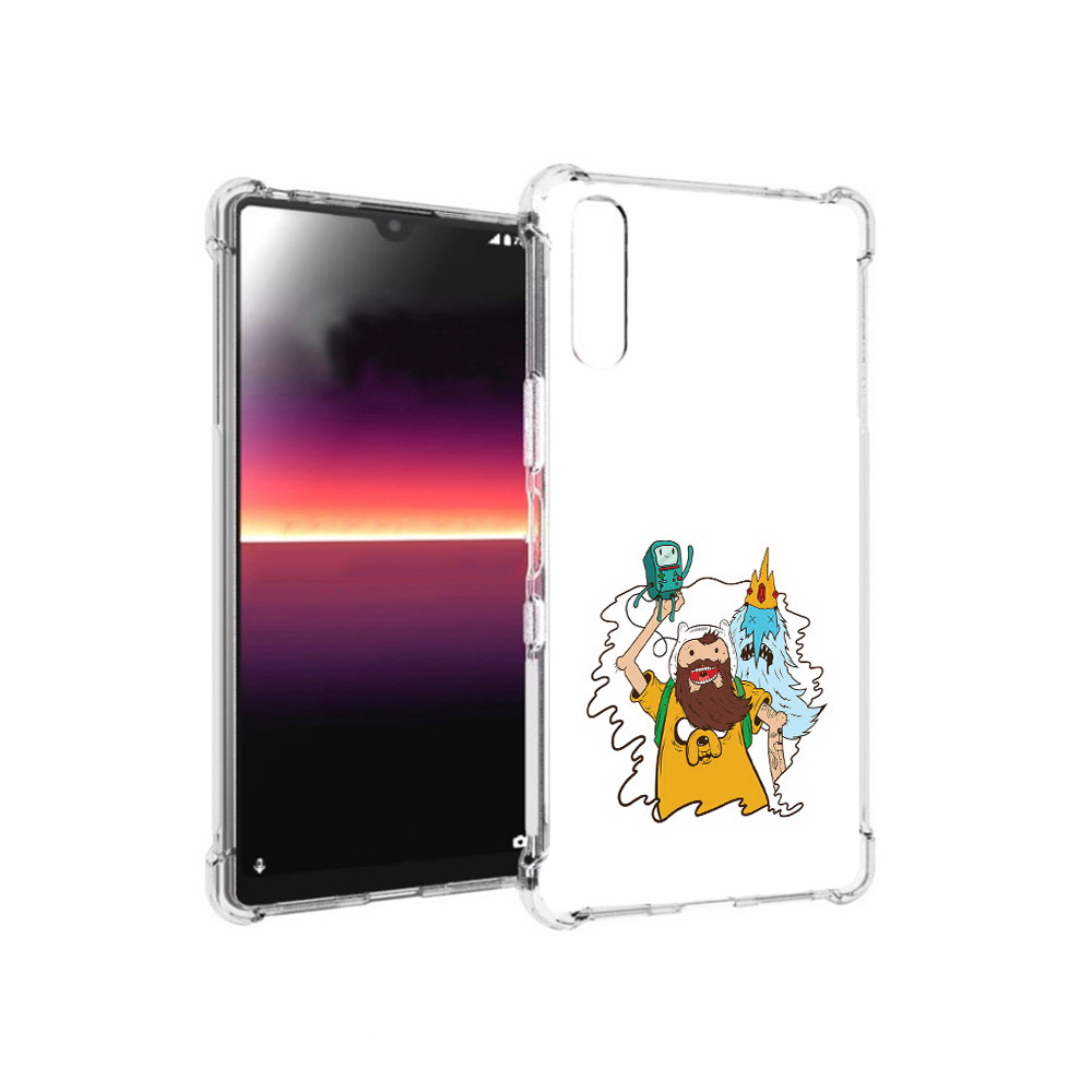 

Чехол MyPads Tocco для Sony Xperia L4 время приключений старый Финн (PT227010.235.279), Прозрачный, Tocco
