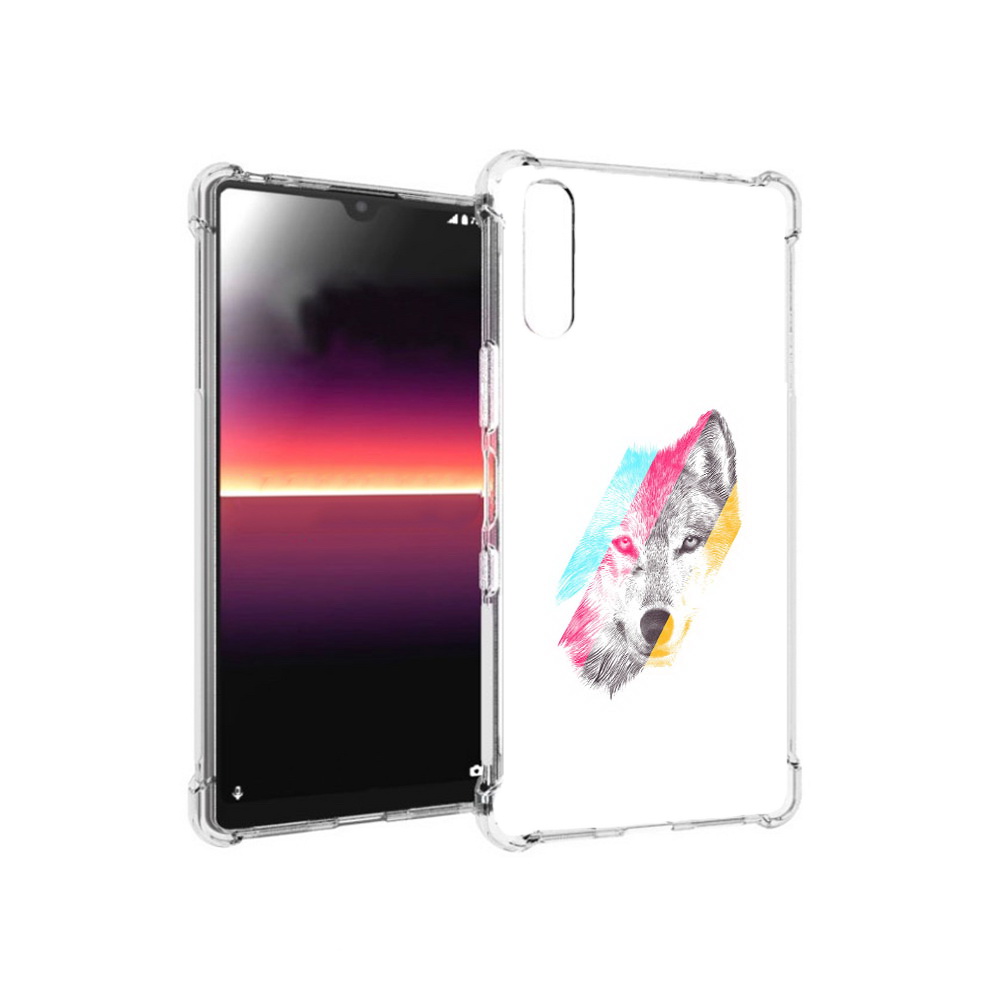 

Чехол MyPads Tocco для Sony Xperia L4 волк градиент (PT227010.235.268), Прозрачный, Tocco