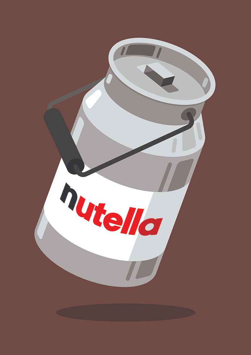 

Большой постер на стену Nutella 50х70 см без рамы, MMNUTELLA