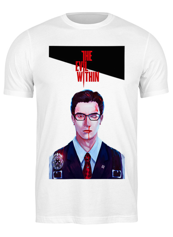 

Футболка мужская Printio The evil within-1 белая XL, Белый, The evil within-1