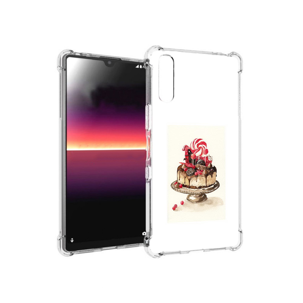 

Чехол MyPads Tocco для Sony Xperia L4 вкусный торт (PT227010.235.262), Прозрачный, Tocco