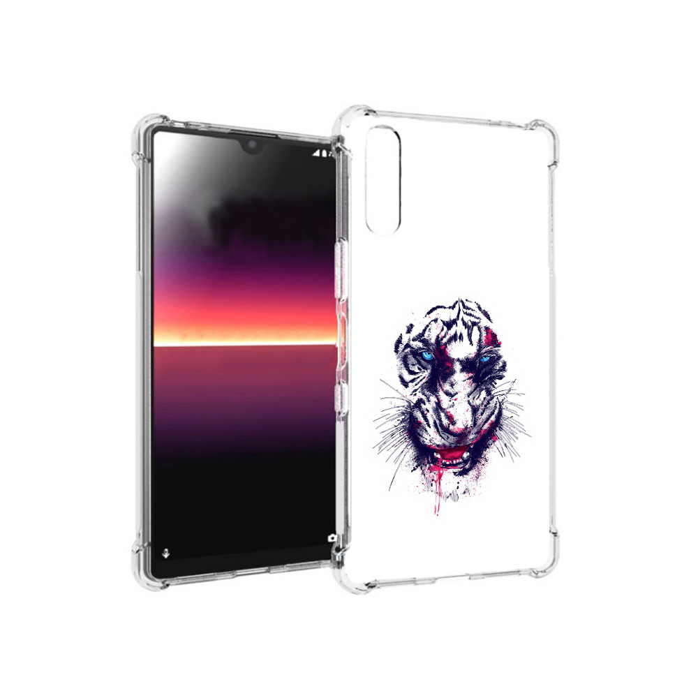 

Чехол MyPads Tocco для Sony Xperia L4 безумный тигр (PT227010.235.228), Прозрачный, Tocco