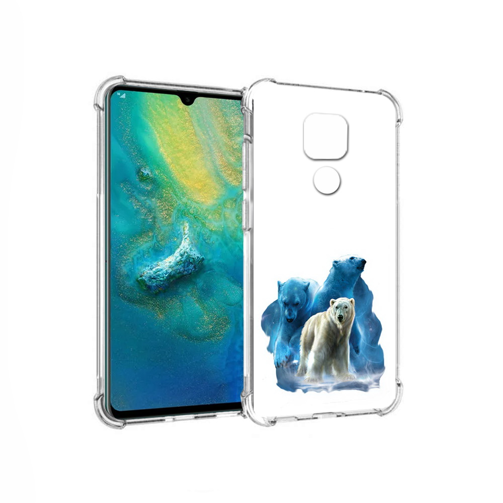 

Чехол MyPads Tocco для Huawei Mate 20x полярный медведь (PT124578.30.549), Прозрачный, Tocco
