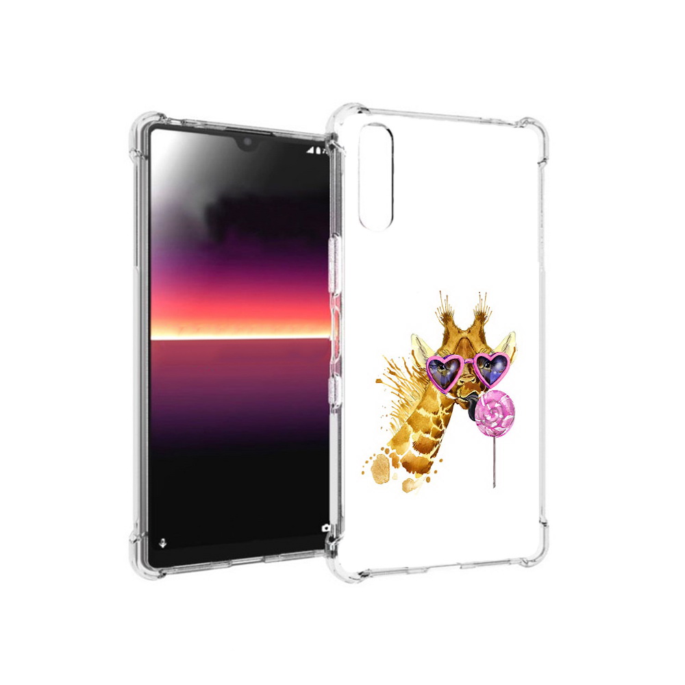 

Чехол MyPads Tocco для Sony Xperia L4 акварельный жираф (PT227010.235.217), Прозрачный, Tocco