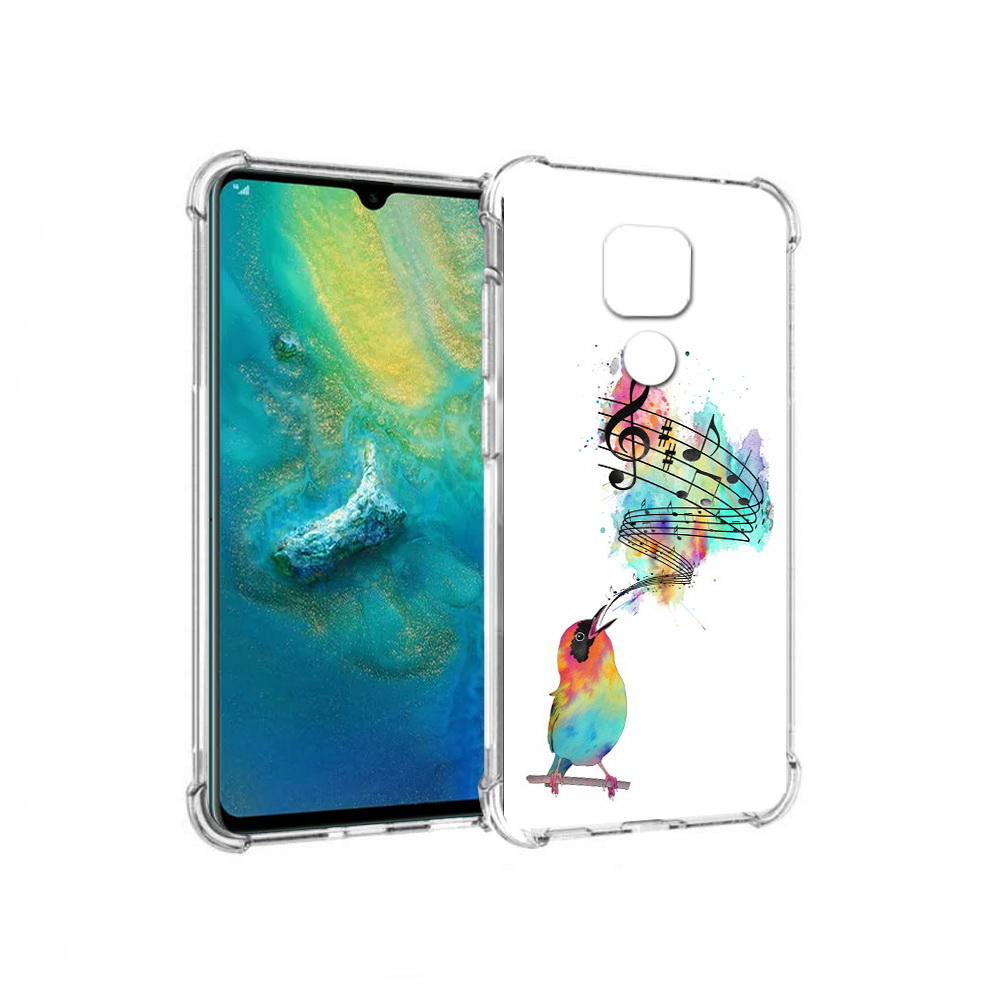 

Чехол MyPads Tocco для Huawei Mate 20x певчая птичка (PT124578.30.536), Прозрачный, Tocco
