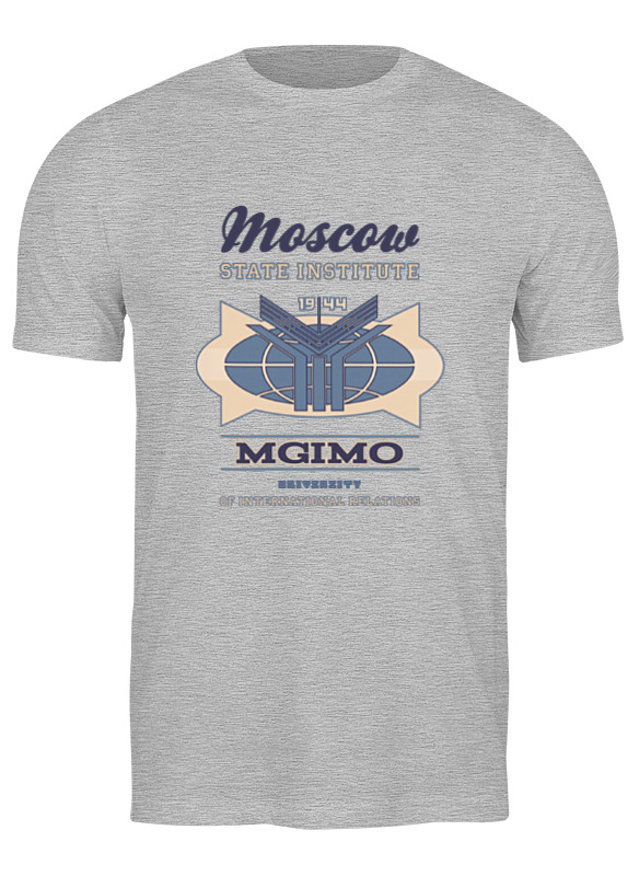 

Футболка мужская Printio мгимо серая XL, Серый, мгимо