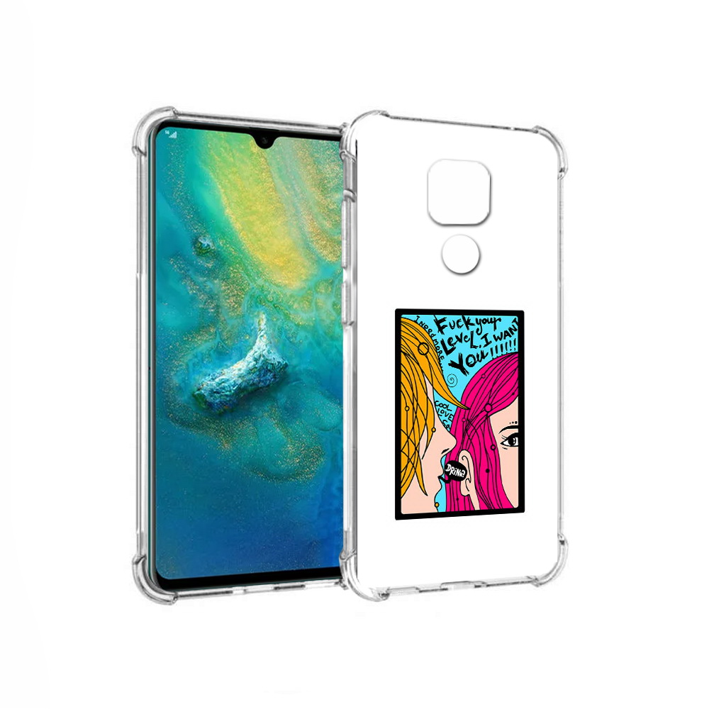

Чехол MyPads Tocco для Huawei Mate 20x Выпьем (PT124578.30.51), Прозрачный, Tocco