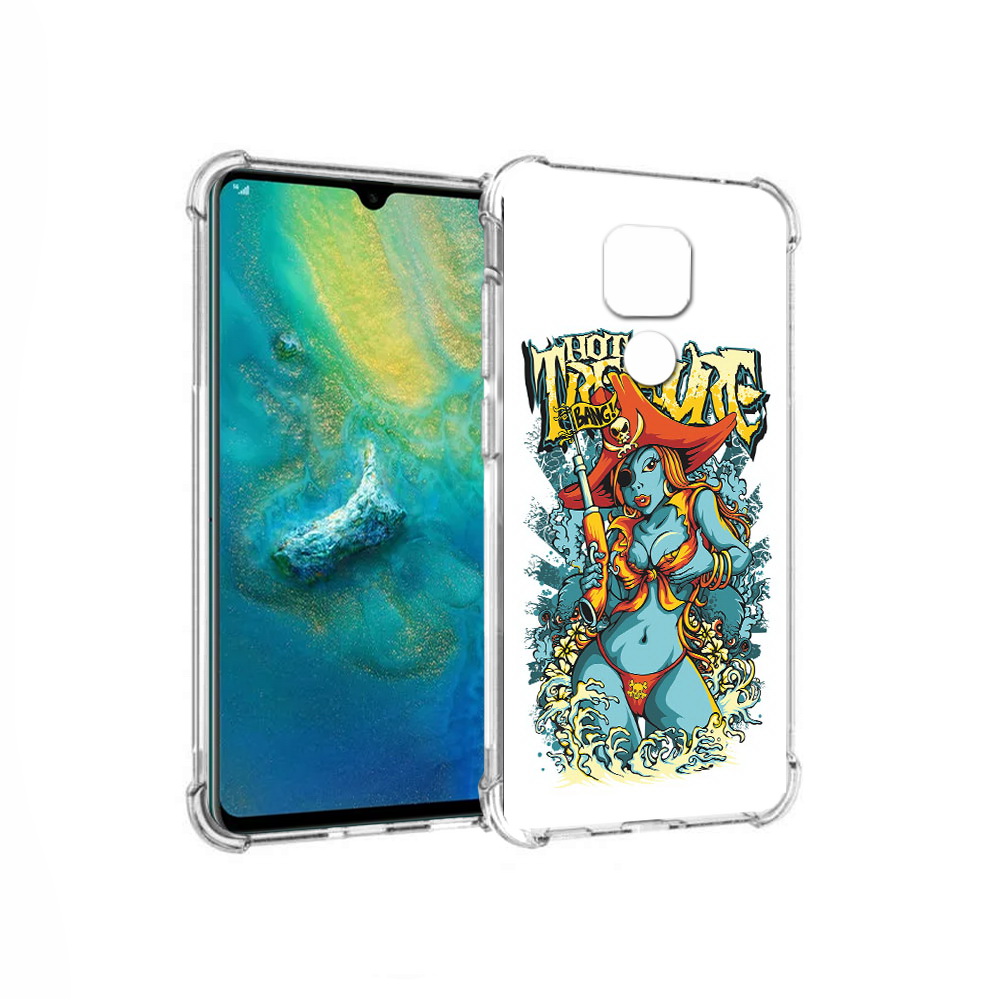 Чехол MyPads Tocco для Huawei Mate 20x нарисованная синяя девушка комикс (PT124578.30.504)