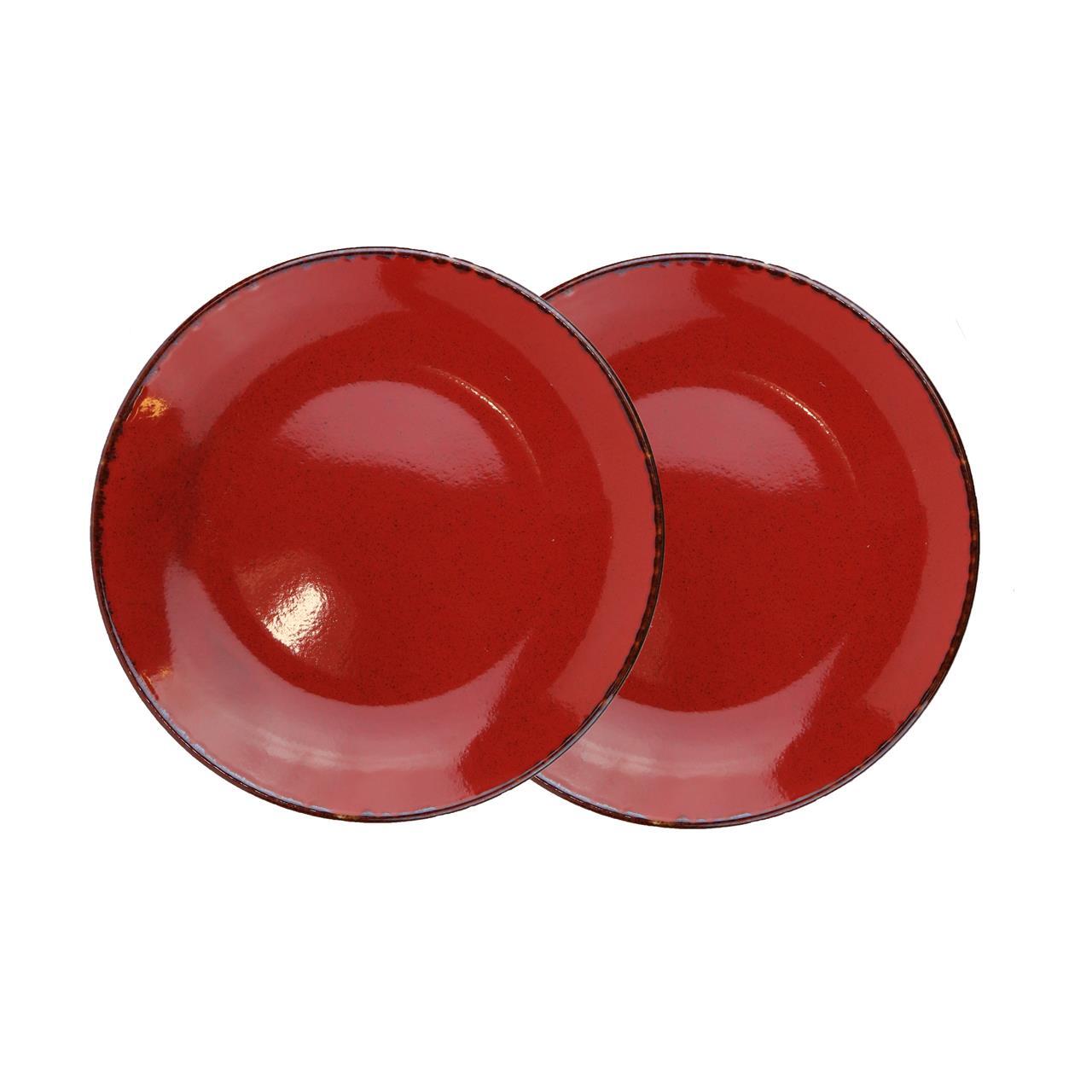 Набор тарелок Porland Seasons 24 см, 2шт, красный