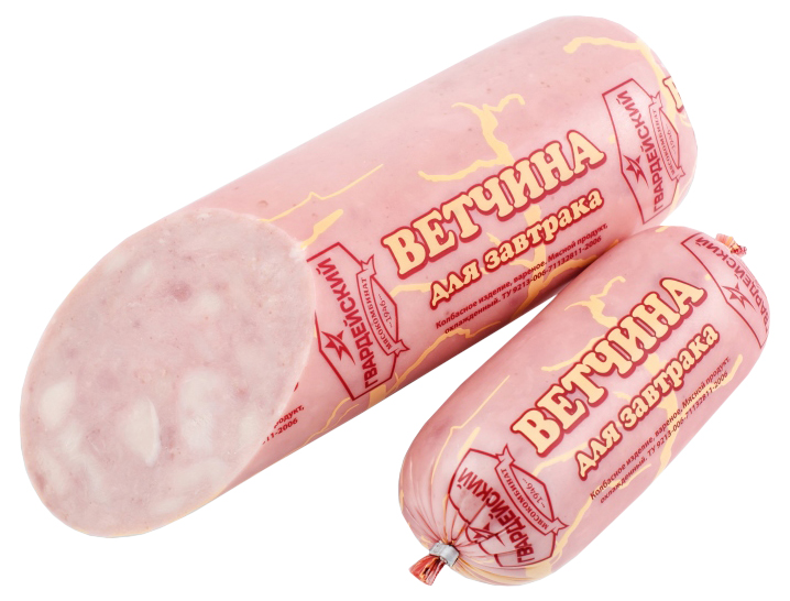 

Ветчина Гвардейский Для завтрака вареная +-100 г